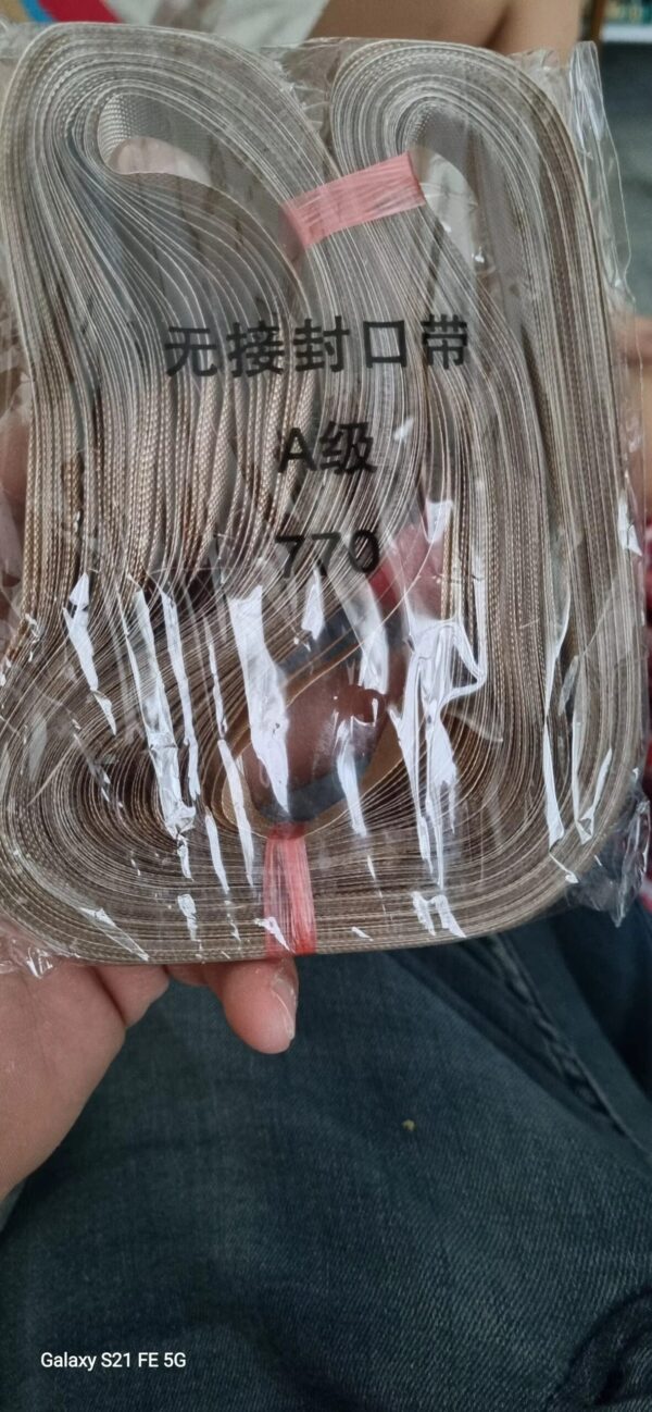 High-Temperature PTFE Belt – Seamless, 750/770/810mm for Fusing Sealers