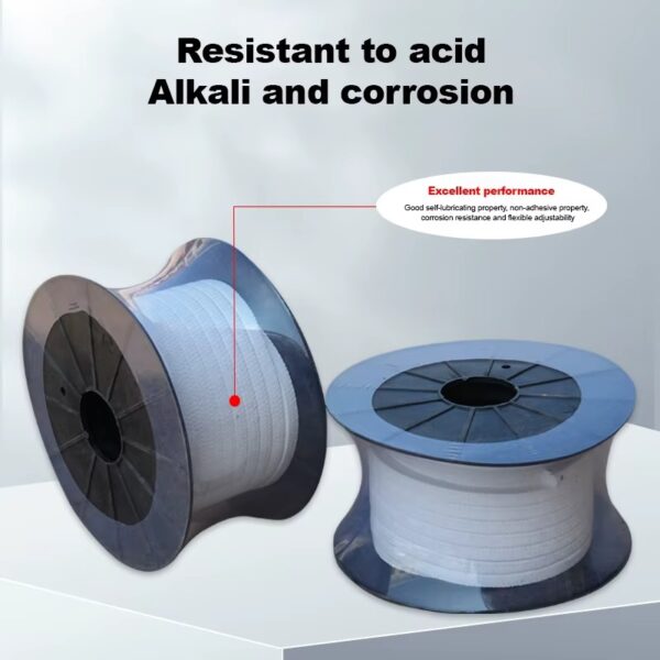 High-Performance Aramid Fiber Gland – Kevlar Braided, Yellow, PTFE & Graphite