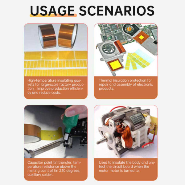Polymide Film Tape – Heat-Resistant, Fireproof Insulation for Sublimation