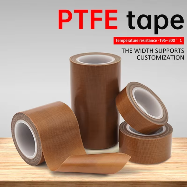 High-Temperature PTFE Coated Fiberglass Tape – Adhesive Roll for Vacuum Sealers