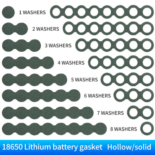 18650 Battery Insulation Gasket – Barley Paper Heat & Fireproof Protection