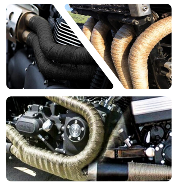 Titanium Exhaust Wrap Heat Insulation Tape