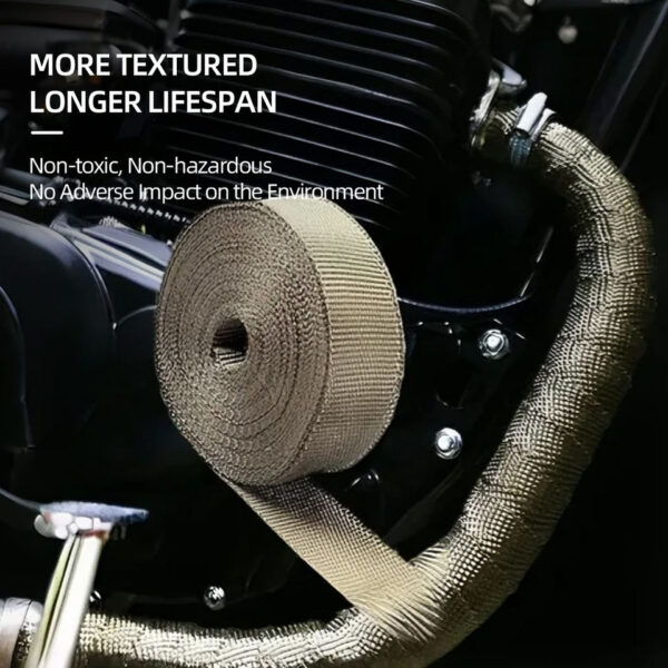 Titanium Exhaust Wrap Heat Insulation Tape
