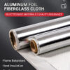 Reflective Closed-Cell Foam Fiberglass Aluminum Foil Fabric
