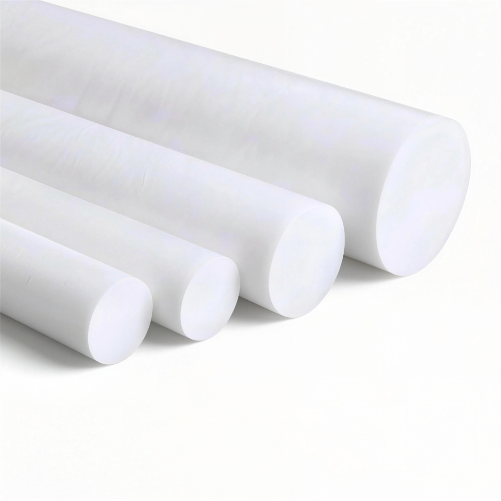 100% Virgin PTFE Rod – 3 Inches Long, 6mm Diameter, Custom Sizes for Automotive Seals